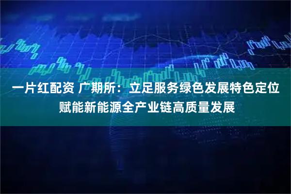 一片红配资 广期所：立足服务绿色发展特色定位 赋能新能源全产业链高质量发展